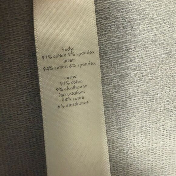 Lucy Gray Cross Wrap Front Long Sleeve Loungewear Active Sweatshirt Medium - Picture 3 of 4